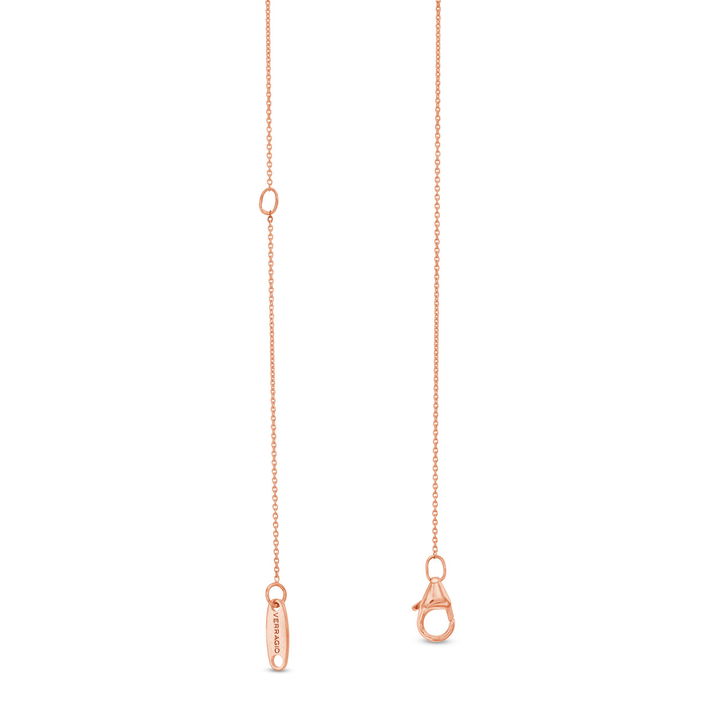 Verragio Victorian Diamond and Pearl Pendant In Rose Gold 18K