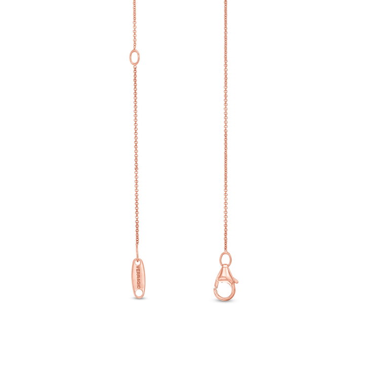 Verragio Bead Five Diamond and Amethyst Pendant In Rose Gold 18K