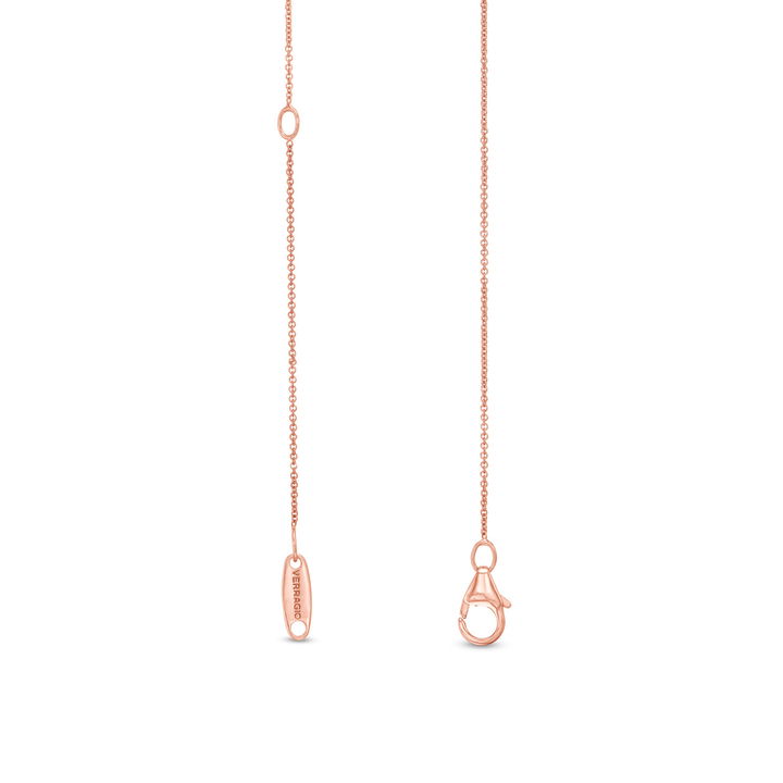 Verragio Bead Five Diamond and Amethyst Pendant In Rose Gold 18K