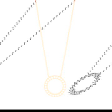 Verragio Beaded Diamond Circle Pendant