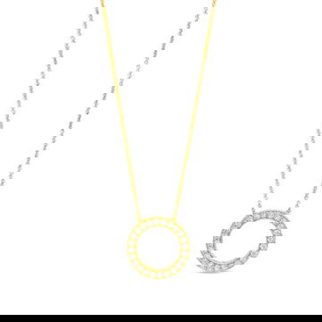 Verragio Beaded Diamond Circle Pendant