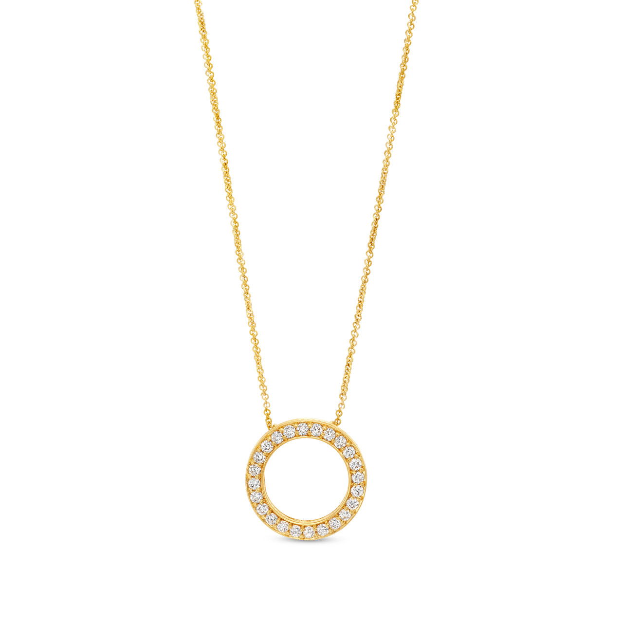Verragio Beaded Diamond Circle Pendant 0