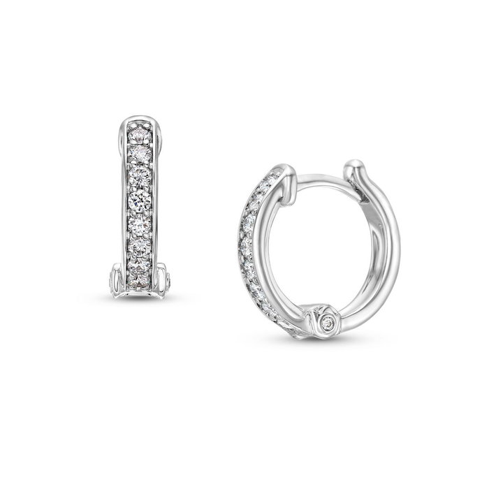 Verragio Felicity Diamond Hoop Earrings In White Gold 18K