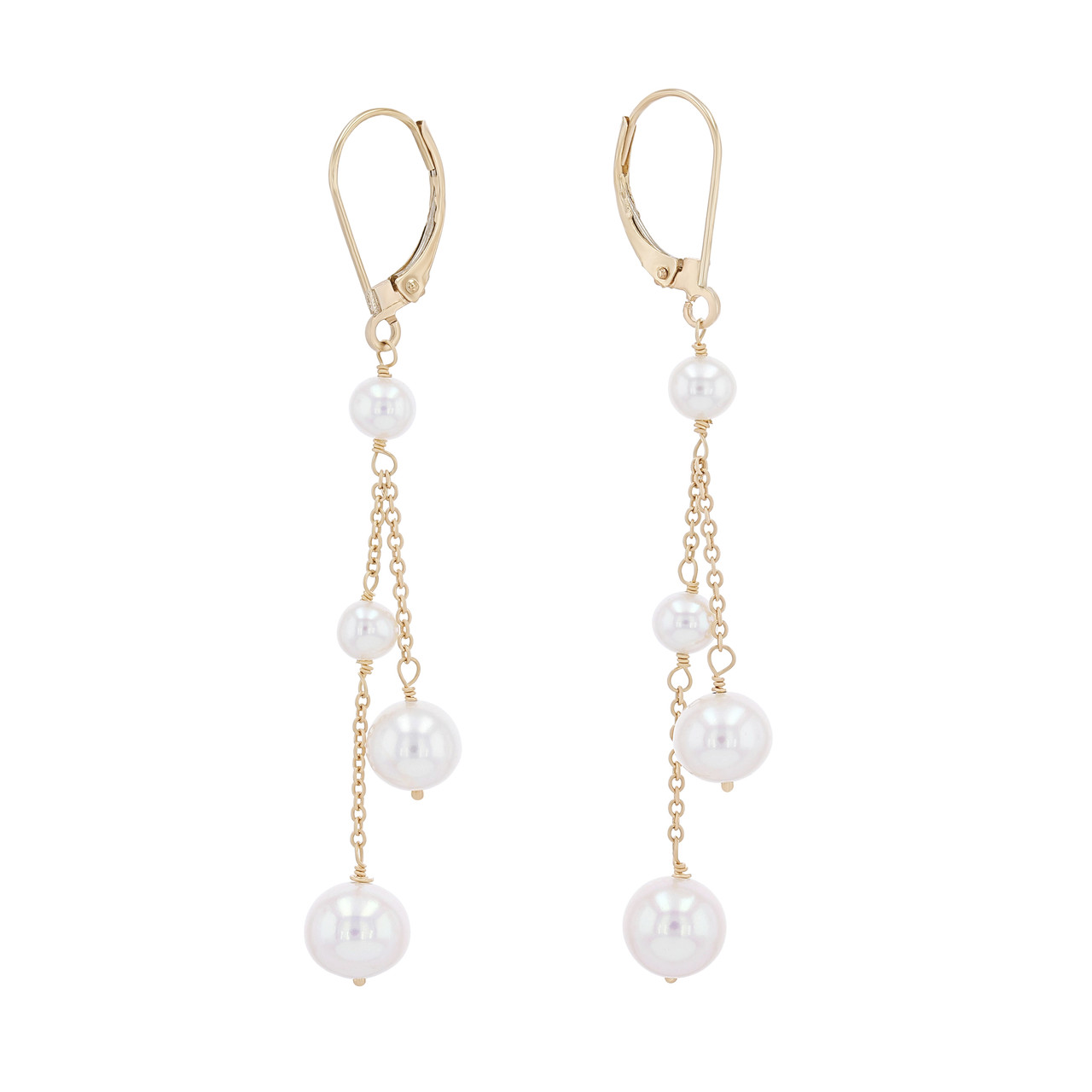 Freshwater Pearl Layered Drop Earrings