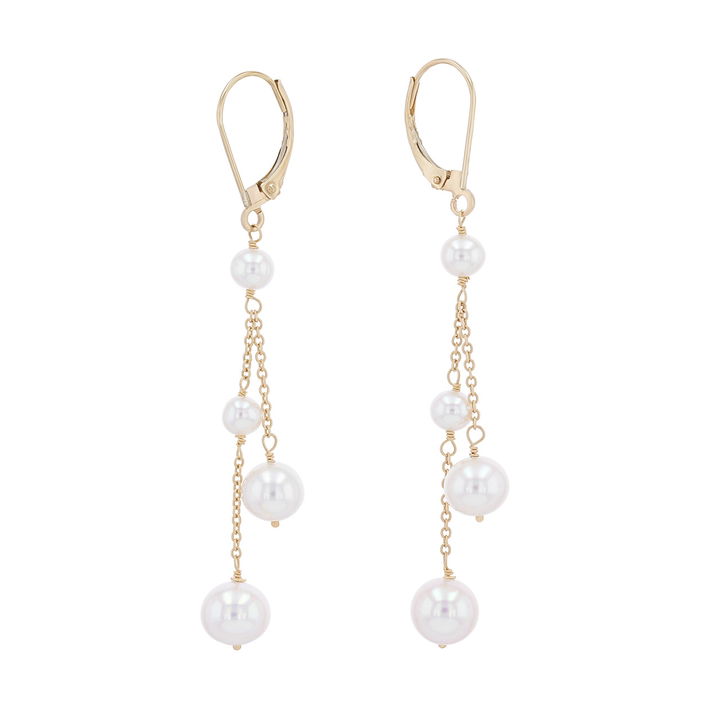 Freshwater Pearl Layered Drop Earrings