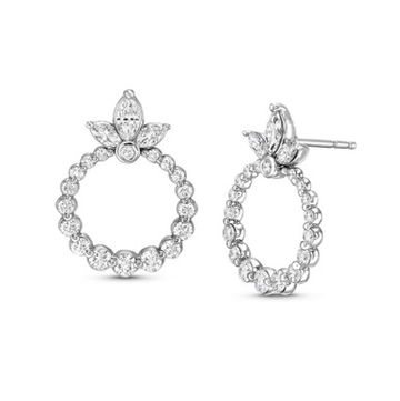 Verragio Hera Small Marquise Circle Diamond Earrings