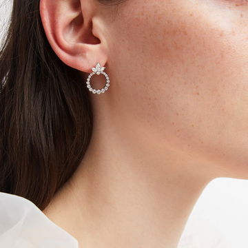 Verragio Hera Small Marquise Circle Diamond Earrings
