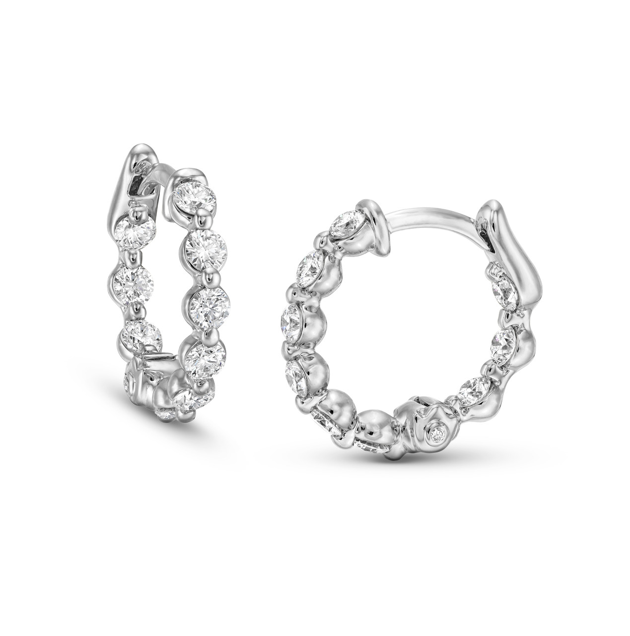 Verragio 16mm Majesty Diamond Hoop Earrings