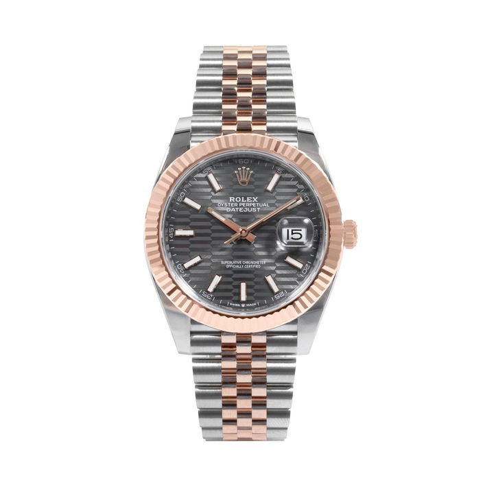Rolex Datejust 41 Slate Motif Dial Watch | Oystersteel & Everose Gold