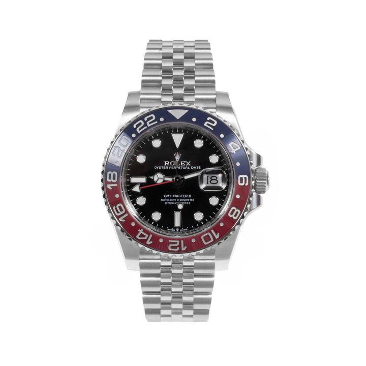 Rolex GMT-Master II 40 Black Dial Watch | "Pepsi" | Oystersteel