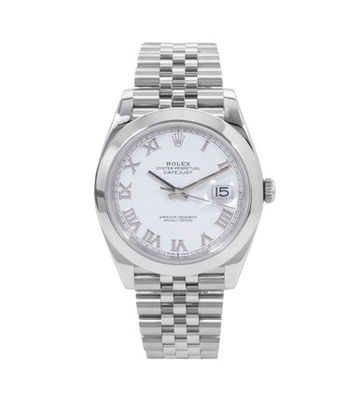 Rolex Datejust 41 White Roman Dial | Oystersteel