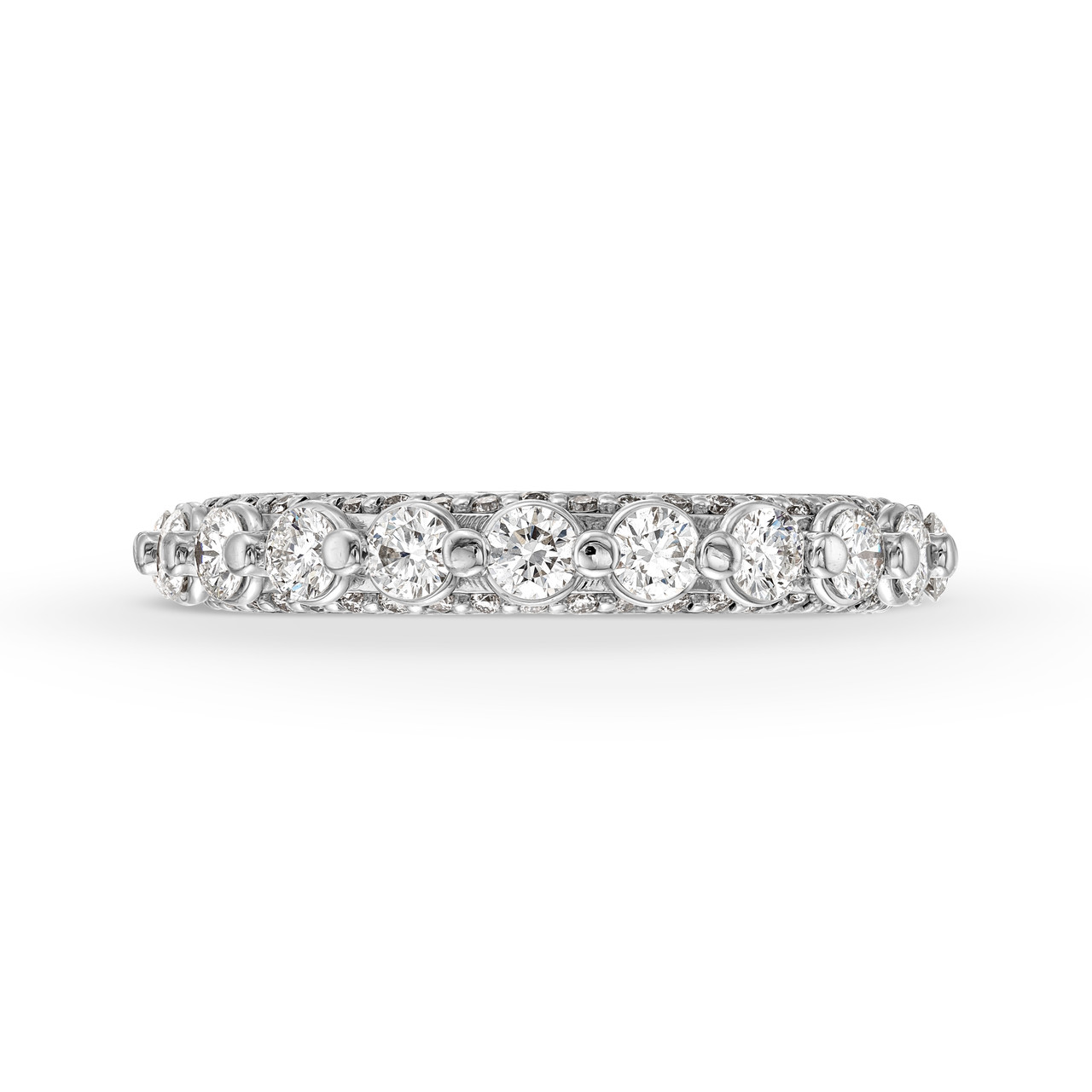 Verragio Couture Single Prong Three Sided Diamond Wedding Band