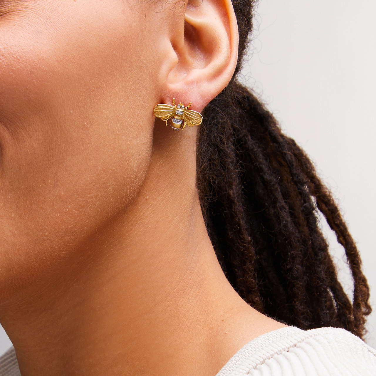 Simon G. Bee Diamond Earrings 1