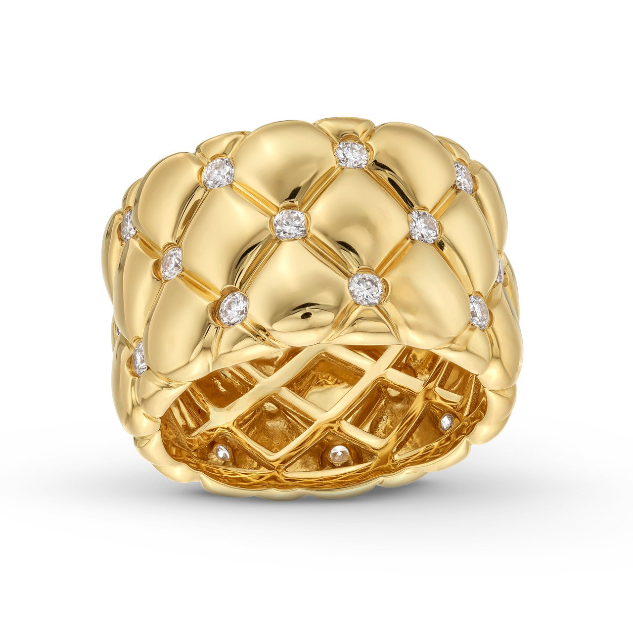 A. Jaffe Quilted Diamond Ring 3