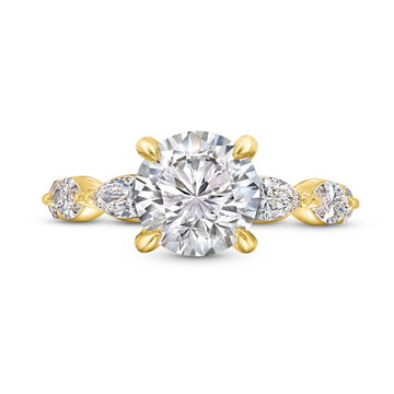 A. Jaffe Marquise Diamond Engagement Setting In White Gold 14K