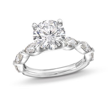 A. Jaffe Marquise Diamond Engagement Setting In White Gold 14K