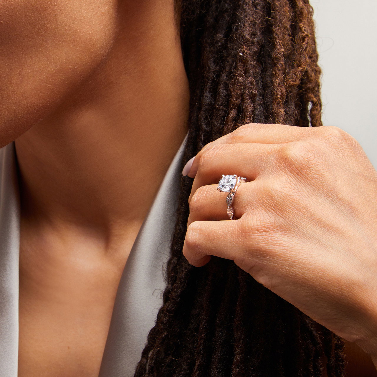 A. Jaffe Marquise Diamond Engagement Setting 1