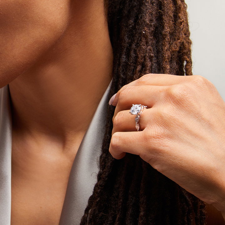 A. Jaffe Marquise Diamond Engagement Setting In White Gold 14K