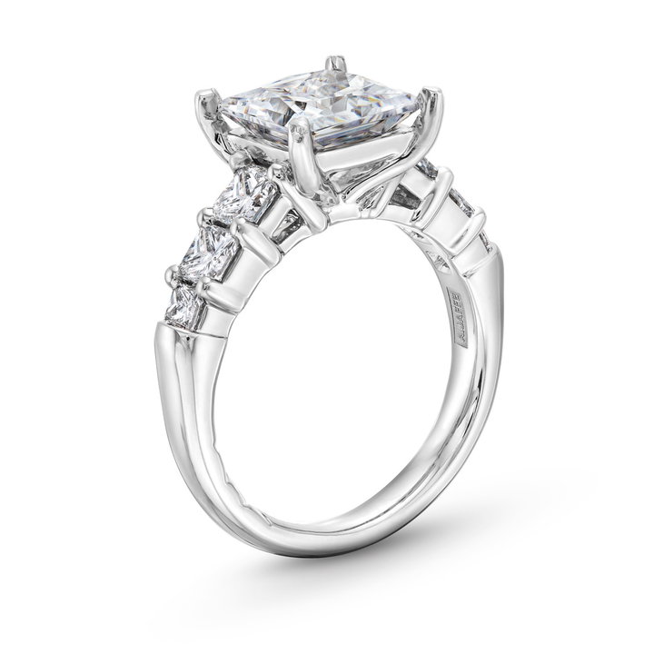 A. Jaffe Graduated Princess Diamond Engagement Setting In Platinum