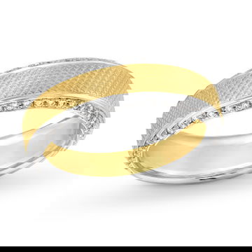 Verragio Textured Diamond Edge Wedding Band