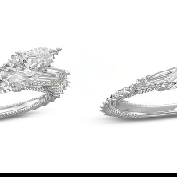Verragio Couture Baguette Diamond Three Stone Engagement Setting