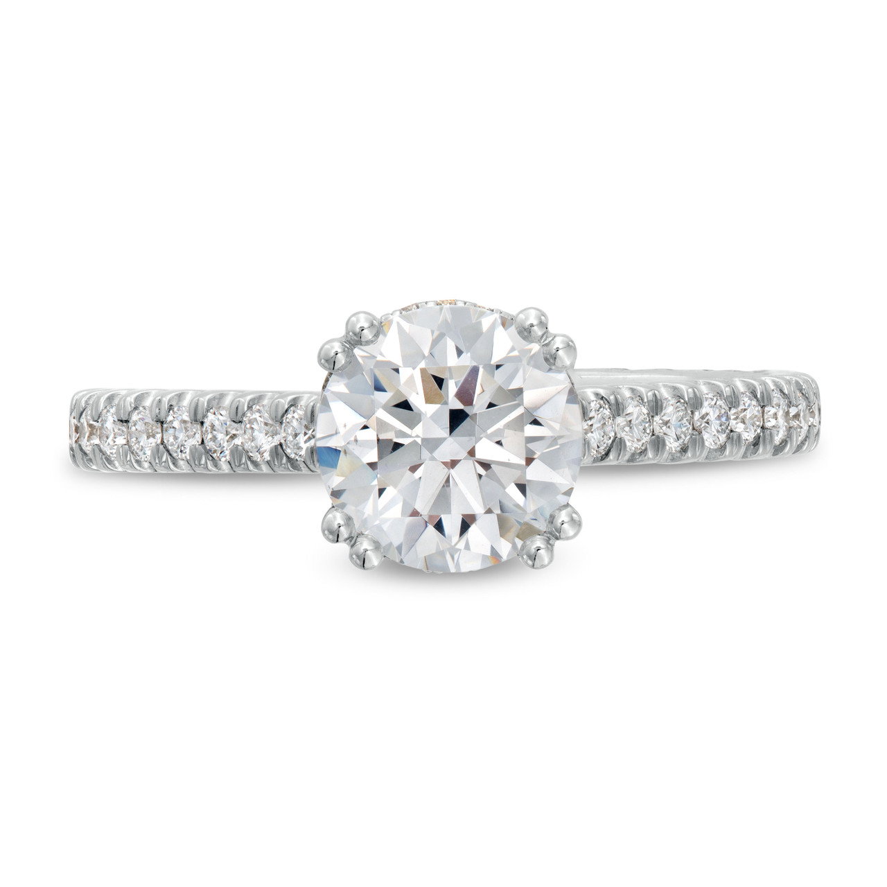 Verragio Renaissance Hidden Halo 3/4 Way Engagement Setting In White Gold 14K 0
