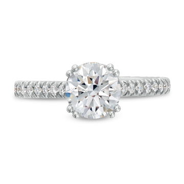 Verragio Renaissance Hidden Halo 3/4 Way Engagement Setting In White Gold 14K