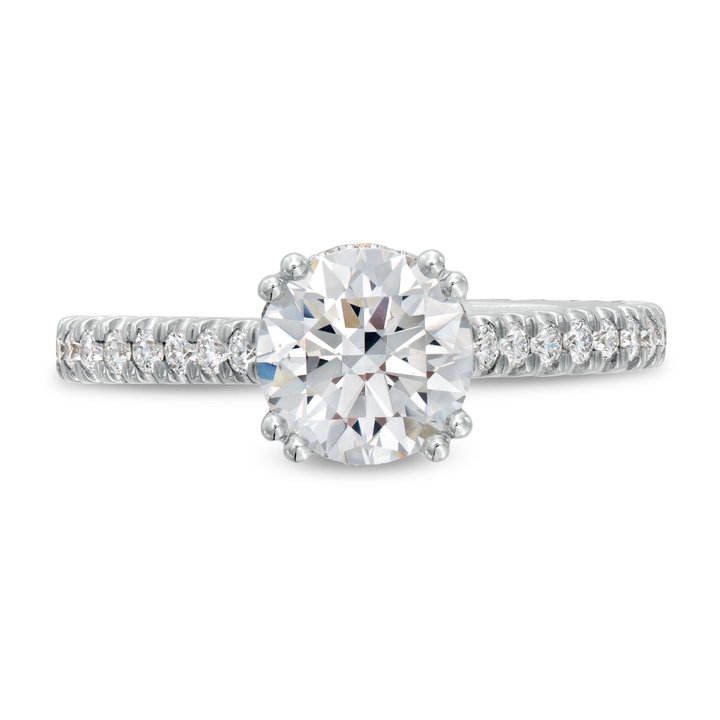 Verragio Renaissance Hidden Halo 3/4 Way Engagement Setting In White Gold 14K