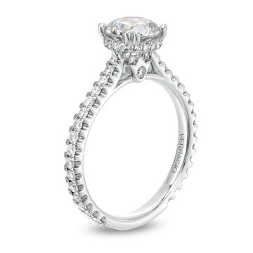 Verragio Renaissance Hidden Halo 3/4 Way Engagement Setting In White Gold 14K