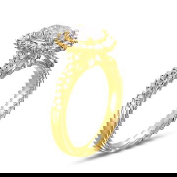 Verragio Renaissance Graduated Halo Twist Engagement Setting