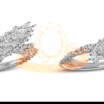 Verragio Renaissance Graduated Halo Twist Engagement Setting