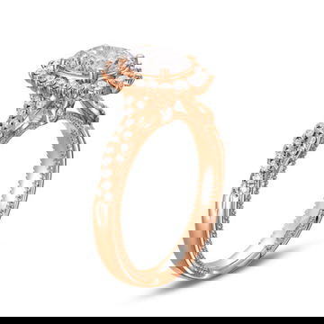 Verragio Renaissance Graduated Halo Twist Engagement Setting