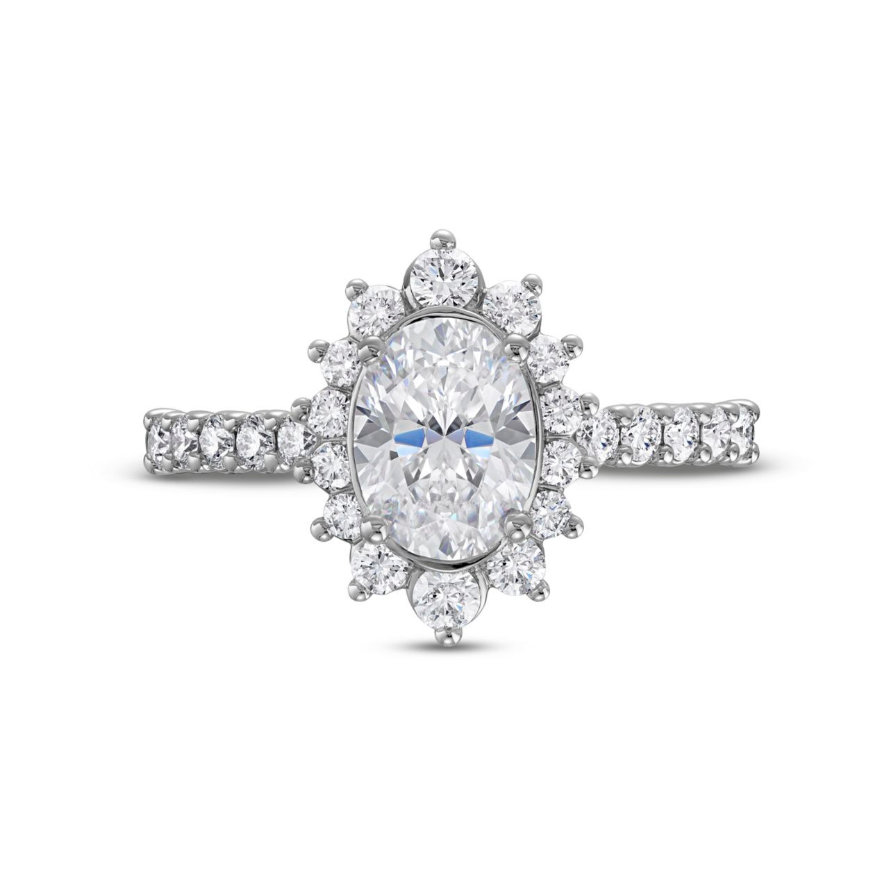 Verragio Renaissance Graduated Diamond Halo Engagement Setting 0