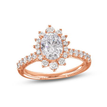 Verragio Renaissance Graduated Diamond Halo Engagement Setting