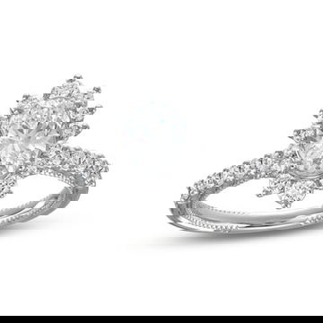 Verragio Renaissance Graduated Diamond Halo Engagement Setting