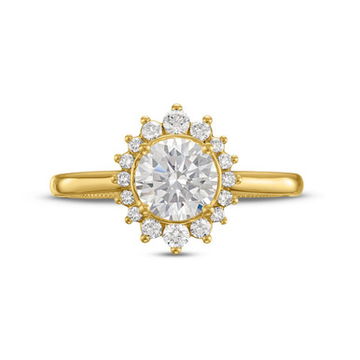 Verragio Renaissance Graduated Halo Solitaire Engagement Setting