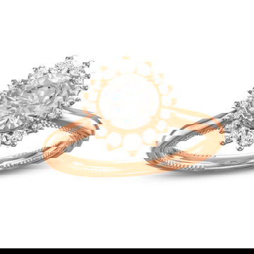 Verragio Renaissance Graduated Halo Solitaire Engagement Setting