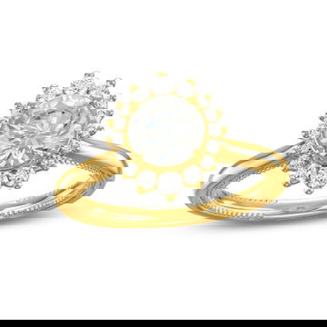 Verragio Renaissance Graduated Halo Solitaire Engagement Setting