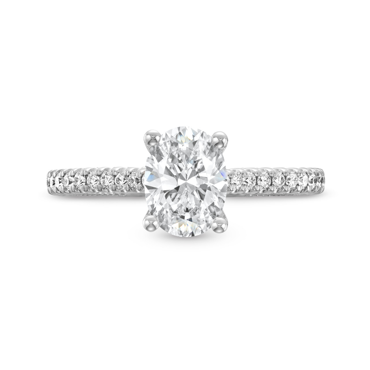 Verragio Renaissance Hidden Halo Cathedral Engagement Setting In White Gold 14K 0