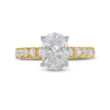 Verragio Tradition Hidden Halo Engagement Setting In White And Yellow Gold 14K