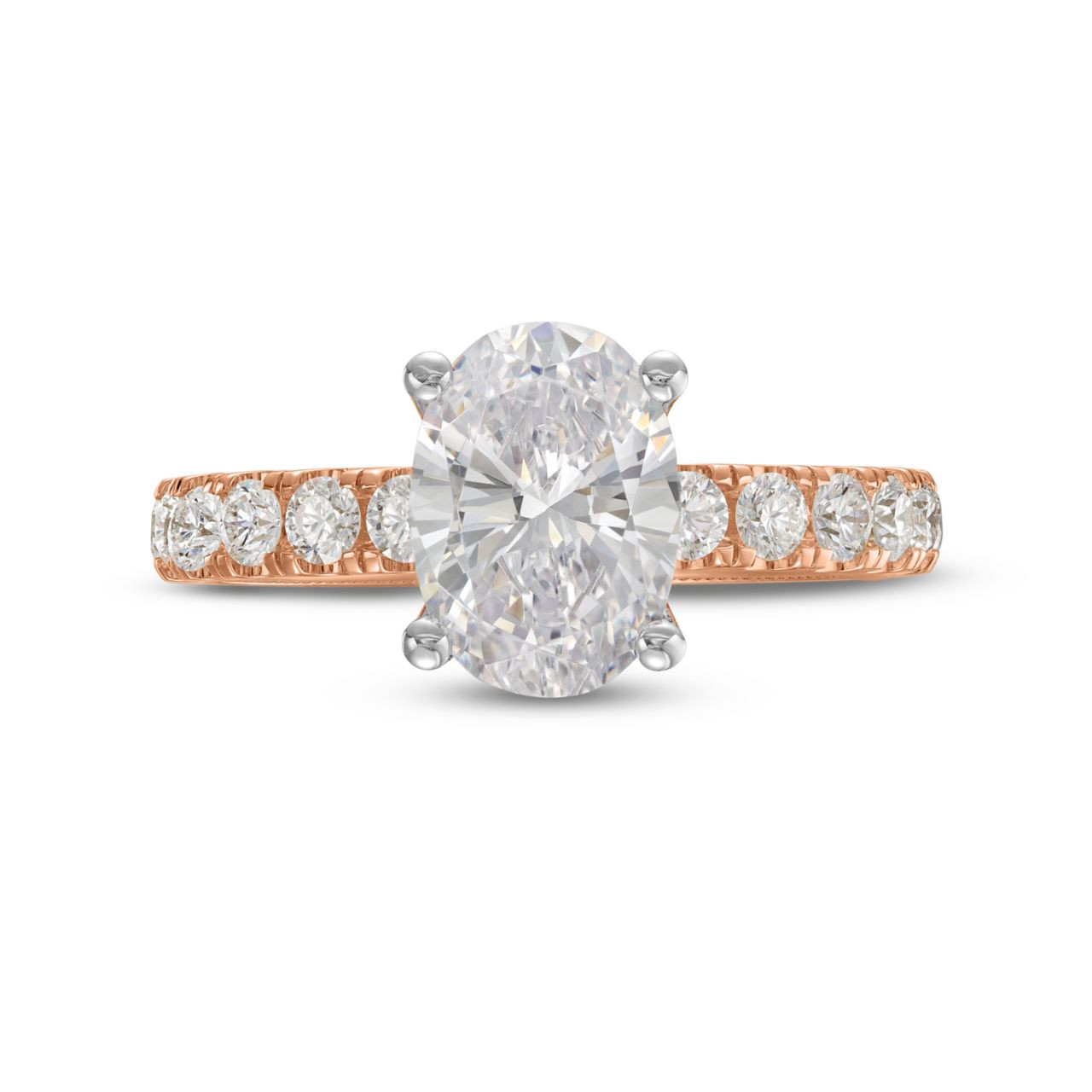 Verragio Tradition Hidden Halo Engagement Setting In Rose Gold/white Gold 14K 0