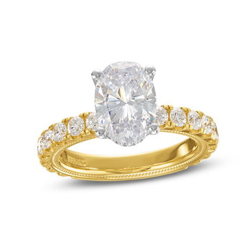 Verragio Tradition Hidden Halo Engagement Setting In White And Yellow Gold 14K