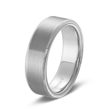 Verragio Matte 7mm Wedding Band In White Gold 14K