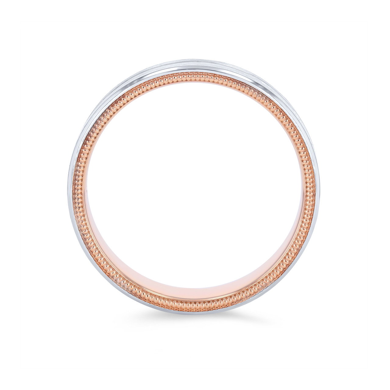 Verragio Two Tone Groove Wedding Band 2