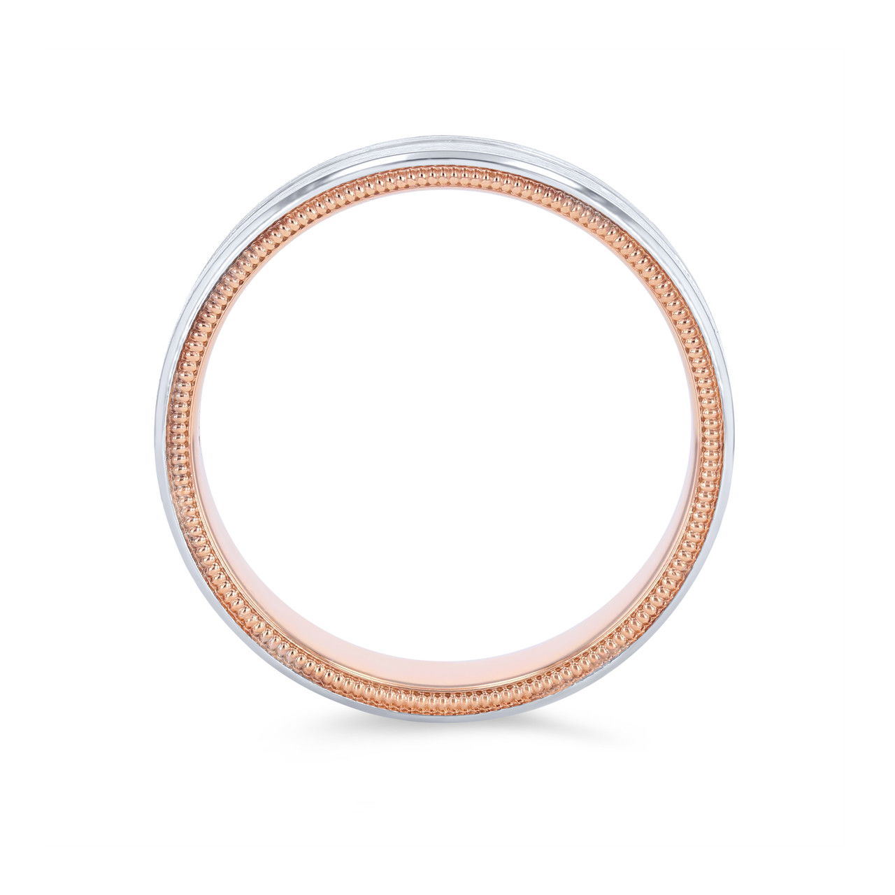Verragio Two Tone Groove Wedding Band