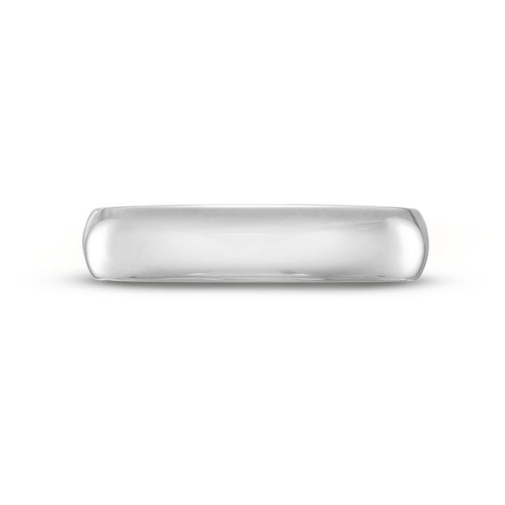 Platinum Low Dome Comfort Fit 5mm Wedding Band