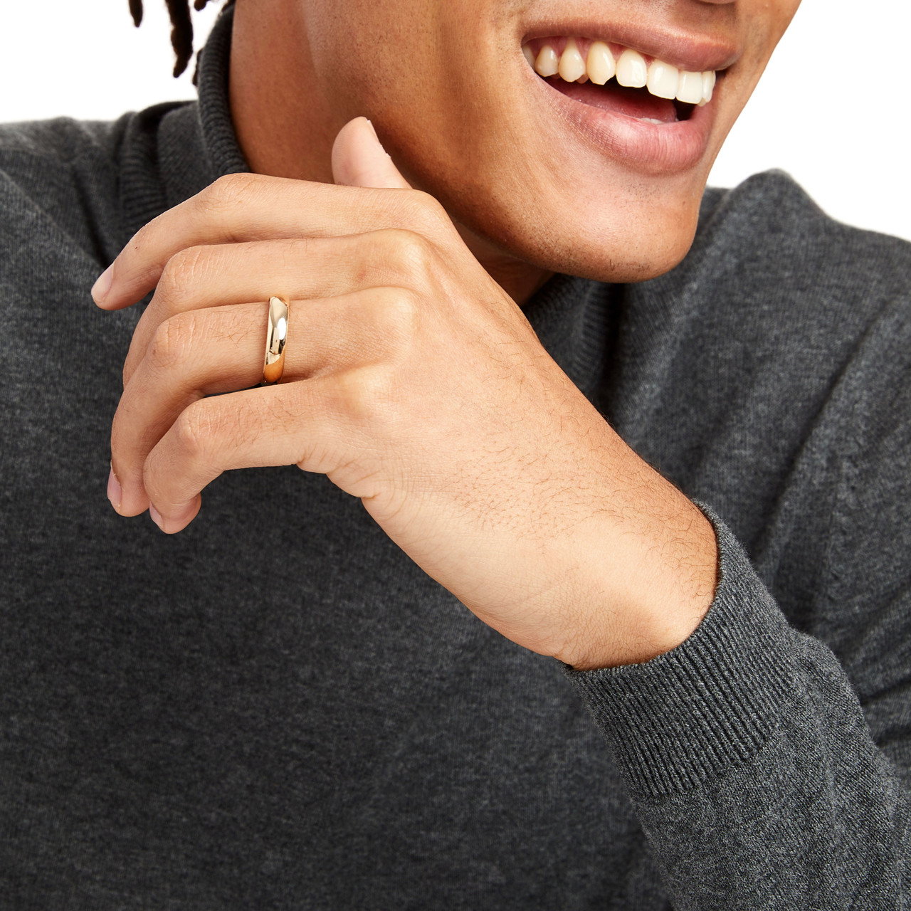 Low Dome Comfort Fit 5mm Wedding Band 1