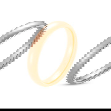 Low Dome Comfort Fit 4mm Wedding Band