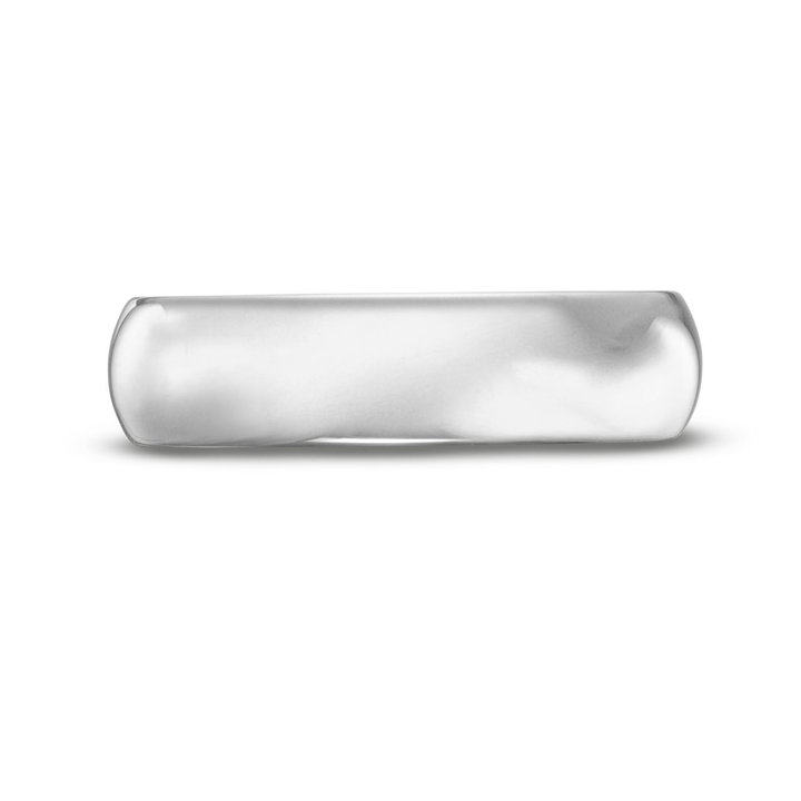 Dome Comfort Fit 6mm Wedding Band In White Gold 10K