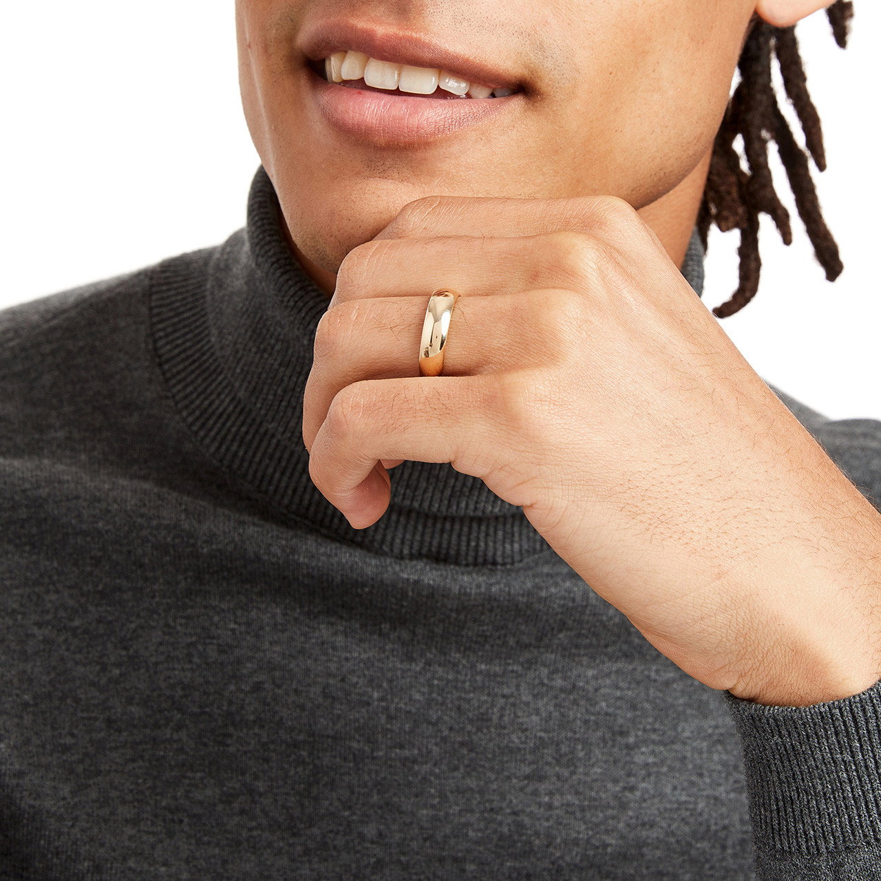 Dome Comfort Fit 6mm Wedding Band 1